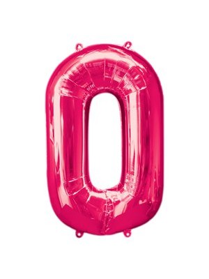 BALÃO PINK NUMERO 0